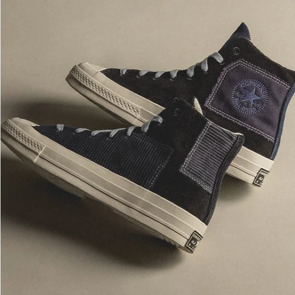 NEW IN BOX CONVERSE BEYOND RETRO CHUCK 70 HI CORDUROY DENIM MENS 7 WOMENS 9